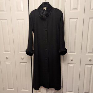 Vintage Wool 100% Albert Nipon Women Size 12 Coat